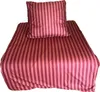 A striped duvet cover and pillow on a white background. Produktbild-Vorschau