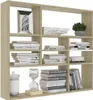 vidaXL Scaffale a muro rovere Sonoma 90x16x78 cm materiale Anteprima dell’immagine prodotto 9