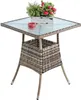 Polyrattan Beistelltisch Balkontisch 57 cm Rattan Tisch Produktbild-Vorschau 2