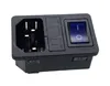 A product shot of a power entry module with a switch and fuse holder. Produktbild-Vorschau