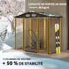 Outsunny Abri de jardin en métal 2,27 m², facile à monter, Voir les images du produit 4