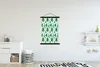 MuchoWow® Textilposter Vintage - Blätter - Punkte 120x180 Produktbild-Vorschau 2
