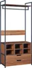 A freestanding wardrobe rack with shelves and drawers. Produktbild-Vorschau