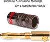 Bananenstecker 4mm schraubbar 8x Stecker vergoldet NEXMEX Produktbild-Vorschau 4
