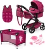 Bayer Design 17067AB Puppenwagen Xeo, verstellbarer Griff, Produktbild-Vorschau 1