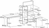 Lit d'angle double avec espace de rangement & bureau - 2 x Voir les images du produit 24
