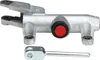 A silver-colored automotive part with a red button and a separate metal rod, isolated on a white background. Anteprima dell’immagine prodotto