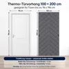 Türvorhang Blickdicht Thermovorhang Kälteschutz Wärmeschutz Produktbild-Vorschau 7