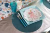Platzsets / Tischsets Vlies rund 34 cm (50 Stück) - grau Produktbild-Vorschau 5