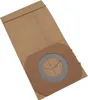 A single vacuum cleaner bag made of brown paper with a circular gray and brown opening. Produktbild-Vorschau
