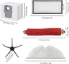 A flat lay of various vacuum cleaner accessories, each with dimensions labeled. Produktbild-Vorschau