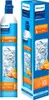 A product shot of a Philips Soda Maker CO2 cylinder and its packaging. Voir les images du produit