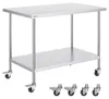 VEVOR Edelstahl Vorbereitungs Tisch, 24 x 24 x 34 Zoll, Produktbild-Vorschau 1