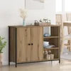 vidaXL Kredens dębowy Artisan 100 x 33 x 75 cm materiał Podgląd zdjęcia produktu 3