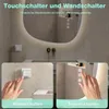 GIMBELEN Asymmetrischer Badspiegel mit Beleuchtung 60 × 45 Produktbild-Vorschau 5