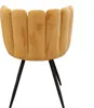 Chaise Ariel Velours Jaune - Lot De 2 Voir les images du produit 4