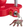 Cadenas Relaxdays pour attelages, 5 clés, protection Voir les images du produit 6
