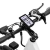 Close-up view of an electric bicycle's handlebars and display. Produktbild-Vorschau