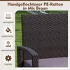 Rattanbank für den Außenbereich, Terrassensofa für 2 Produktbild-Vorschau 4