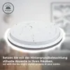 Deckenlampe Ø28 cm - 18W, 2000lm, LED, Sternenhimmel, Produktbild-Vorschau 5