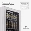 Lodówka Klarstein z szklanymi drzwiami, cicha lodówka ze Podgląd zdjęcia produktu 5
