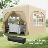 Outsunny Pavillon 3x3m wasserabweisend Stabil Winterfest Produktbild-Vorschau 7