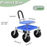 Gartenrollstuhl, höhenverstellbarer Gartenwagen, um 360 Produktbild-Vorschau 6