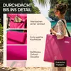 DETEX® 2x Strandmatte mit Rückenlehne Gepolstert Pink Produktbild-Vorschau 4