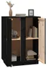 vidaXL Sideboard Schwarz 60x35x80 cm Massivholz Kiefer Produktbild-Vorschau 5