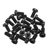 A pile of black screws on a white background. Produktbild-Vorschau
