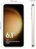 Product dimensions and screen specifications for a smartphone. Náhled obrázku produktu