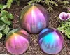 3er Set Dekorationskugel 20-10-10 cm rainbow Edelstahl matt Produktbild-Vorschau 2