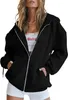 ASKSA Dámská bunda s kapucí Vintage Oversize Sweat Jacket Náhled obrázku produktu 1