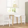 vidaXL Chaises de salle à manger 2 pcs. Blanc Bois massif Voir les images du produit 2