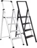 Alu Trittleiter 4-stufig silber klappbar mit Handlauf 150 Produktbild-Vorschau 1