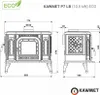 Litinová krbová kamna P7 LB - 10,5 kW ECO Náhled obrázku produktu 3