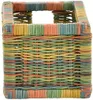KRINES HOME Stabiles Set / 2 Regalkorb mit Holzrahmen Produktbild-Vorschau 4