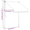 Tenda da sole retrattile antracite 150x150 cm in tessuto e Anteprima dell’immagine prodotto 8