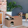 Relaxdays Katzenhöhle faltbar, belastbare Sitzbank, Produktbild-Vorschau 5