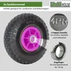 2x Sackkarrenrad Luftrad 260x85 mm 3.00-4 60 mm versetze Produktbild-Vorschau 2