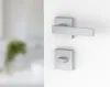 Ergo Griff Silber Quadratische Toilettenplatte Italienische Produktbild-Vorschau 2