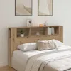 vidaXL Testata con ripiani in rovere Artisan 180x18,5x102,5 Anteprima dell’immagine prodotto 2