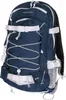 A blue and white rucksack is shown against a white background. Produktbild-Vorschau