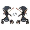 SDBABY Kombikinderwagen 3 in 1, Kunstleder, faltbar, Produktbild-Vorschau 3