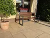 Gartenbank Holz Metall 182 cm - Moderne Outdoor Bank - Produktbild-Vorschau 4
