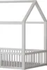 A white wooden house-shaped bed frame. Anteprima dell’immagine prodotto