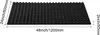 A black acoustic foam panel with pyramid-shaped protrusions, shown from a side angle with dimensions indicated by measurement lines and text. Náhľad obrázku produktu