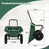 Dvojkolesové vozíky COSTWAY 78 l, nosnosť 100 kg, s Náhľad obrázku produktu 3