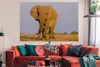 MuchoWow® Poster Afrikanischer Elefant im Sand 180x120 cm - Produktbild-Vorschau 3