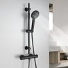 JOHO asta doccia in acciaio inox con soffione 70 cm, set Anteprima dell’immagine prodotto 3